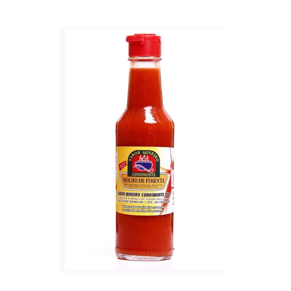 Sabor Mineiro Molho de Pimenta Hot Sauce 145ml 4.90 oz (1 bottle)