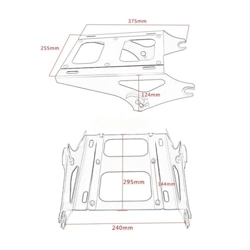 Porte-bagages moto amovible avec fixation rapide pour Electra 2014