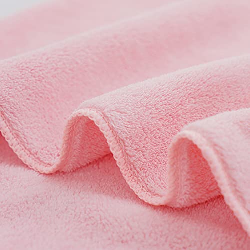 Xraxfei Gift, 2 Piece Quick-Dry Microfiber Towel Sets, Super Soft And Absorbent Bathroom Towels, Great Shower Towels - Pink #TOP1