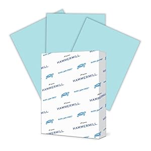 Hammermill Colored Paper, 24 lb Blu...