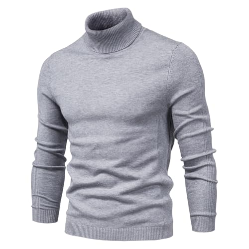 Muscularfit Mens Long Sleeve Sweaters Casual Casual Turtleneck Sweater Winter Thermal Business Casual Pullover Knit Sweater3