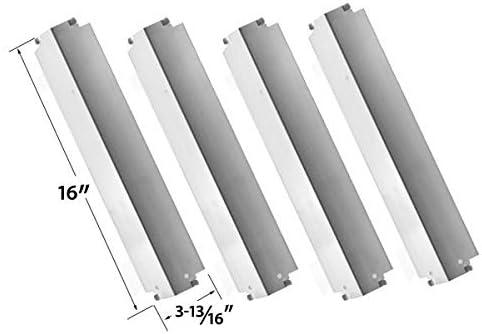 Repair Kit for Charbroil 463248208, 463268107, 466248208 BBQ Gas Grill Includes 4 Stainless Steel Burner, 4 Stainless Steel Heat Plate and 3 Crossover Tubes