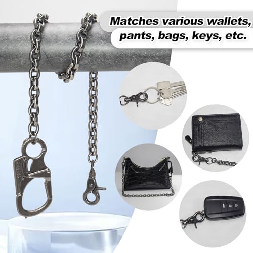 Image of Ahiller Mens Wallet Chain with Heavy Duty Keychain Carabiner Clip