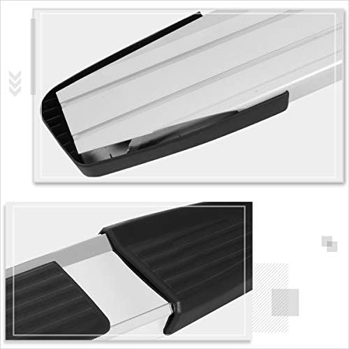 6 Inch Silver Aluminum Running Boards Side Steps Nerf Bars Compatible with 17-19 Silverado Sierra Crew Cab (Pair)
