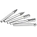 Acrux7 Carbide Burr Set 1/4 Shank, 5 pcs Double Cut Carbide Burr Set 8MM Head Die Grinder Bits for DIY Woodworking, Metal Carving, Engraving