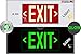 Photoluminescent Exit Sign Red - Aluminum - UL 924 Code Approved/IBC/NFPA 101 | NightBright USA Part Number ULR-050