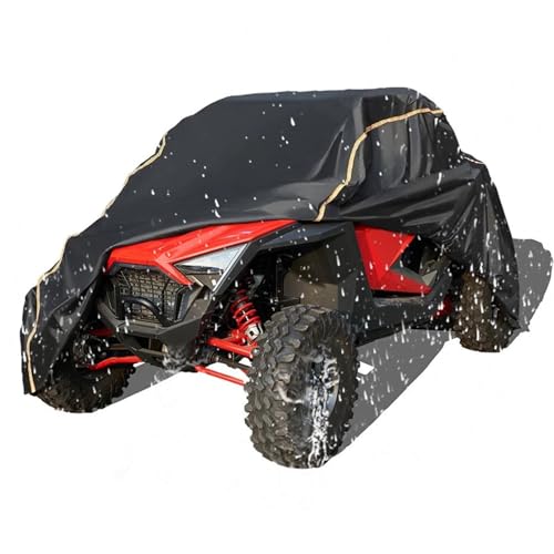 Housse De Protection pour Véhicule Utilitaire Tout-Terrain pour Polaris RZR Pro XP, Noire, en Tissu Oxford 210D Imperméable