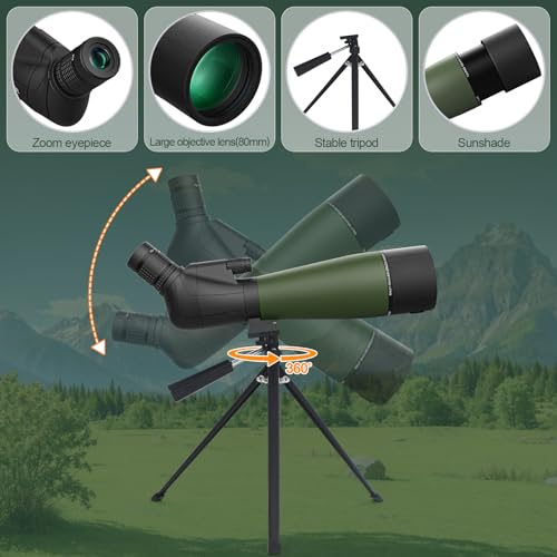 High Definition Spotting Scope with Tripod