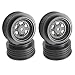DE Racing Gambler Front Black Wheels (4Pcs) w/ 12mm Hex/AE Offset