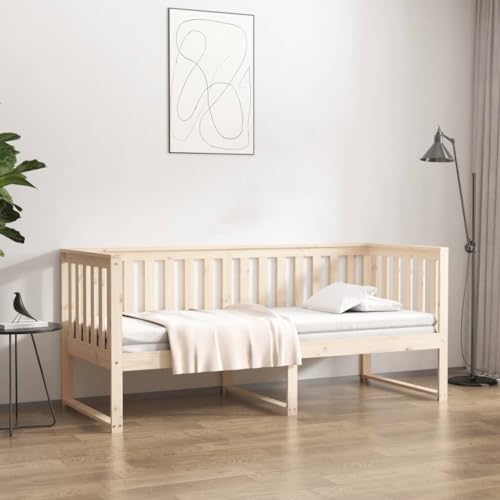 Genérico Diván sin colchón 75x190 cm Madera Maciza de Pino,Camas y Accesorios,Camas y somieres-820891