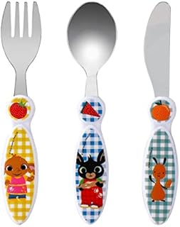 Bing Children's Kids 3pcs Cutlery Set - Knife/Fork/Spoon