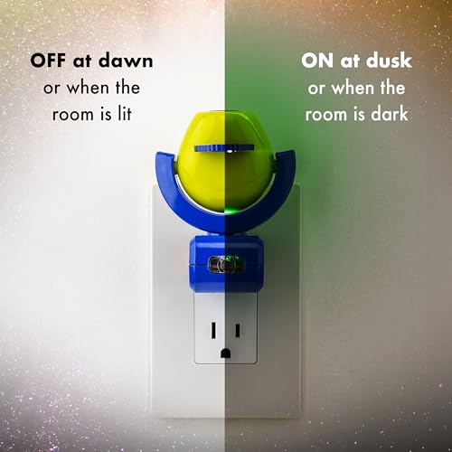 Image of Projectables Six Image LED Plug-In Night Light, Light Sensing, Auto On /Off, Projects Solar System, Earth, Moon, Safari, Aquarium, and Coral Reef on Ceiling, Wall, or Floor 13347