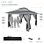 COBIZI 12x12 Pop up Gazebo on Clearance Outdoor pop up Canopy Tent with Mosquito Netting & Sandbags, with 4 Ropes 8 Stakes & Portable Carry Bag, Patio Gazebo for Garden &Lawn, Darkgrey(2025 Upgrade)