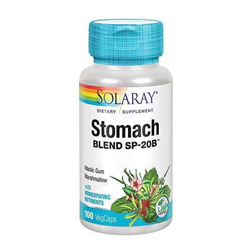SOLARAY Stomach Blend SP-20B | Herbal Blend w/Cell Salt Nutrients to Help Support Stomach & Digestive Health | Non-GMO, Vegan | 50 Serv | 100 VegCaps