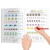 Übungsheft, Addition und Subtraktion, 64 Seiten mit Spielübungen, Lernmaterial für den Kindergarten – für , Mädchen, Haus, Zimmer, Spiele, Zentrum, Aktivitäten, Vorschule, Reisen, Party