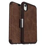 OTTERBOX Strada Series Case for iPhone Xr - Retail Packaging - Espresso (Dark Brown/Worn Brown...