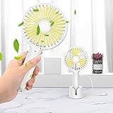 ☢️【Tragbar Handventilator】Exquisiter mini wiederaufladbare batterie ventilator mit 235g leicht, klein genug, um in eine handtasche oder ein handgerät zu passen, perfekte für innen- und außenaktivitäten, büro, u-bahn, reisen, wandern, camping, angeln, wandern, ballspiel oder vokal-konzert zu beobachten.