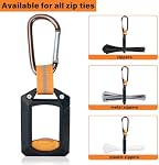 2pcs Zip Tie Holder and Organizer for Cable Arrangement, Mount for Multi-Purpose Indoor and Outdoor Use (Black)