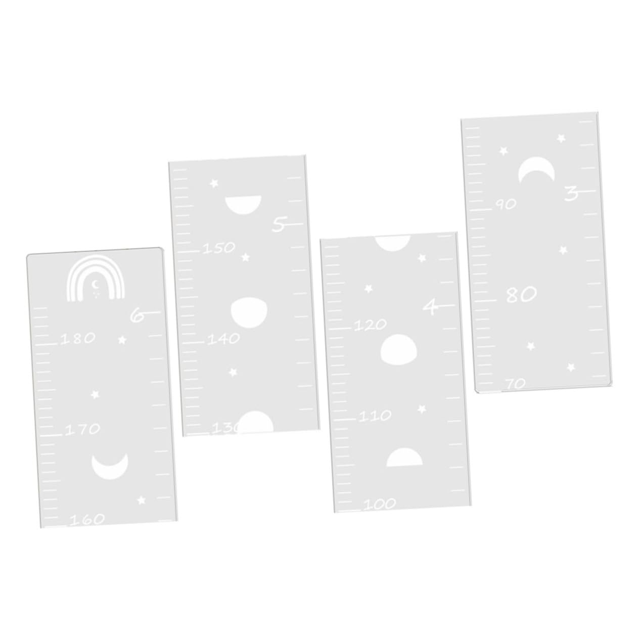 HEMOTON 1Set Mirror Growth Chart for Decorative Height Wall Sticker Growth Measurement Decal Sturdy and Safe Design for Boy and Girl Growth Tracking Easy to Apply