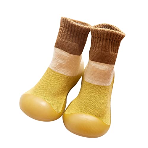 Toddler Sock Shoes,Infant Boys Girls Shoes First Walkers Contrast Color Antislip Socks Shoes Prewalker Sneaker Booties