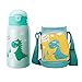 Borraccia per bambini, 500ml Dinosauri Termica Bottiglia Acqua Acciaio Inox Borraccia Bambino Asilo Sottovuoto Bottiglia per Acqua Senza BPA, Borraccia Sportiva per Scuola, Palestra, Sport