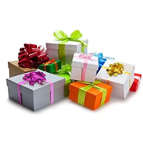 Jonami 100x Geschenkschleifen Selbstklebend Kleine Dekoschleifen - Fertigschleife für Weihnachten, Geburtstag und Hochzeit, Ø 5 cm, Bunt