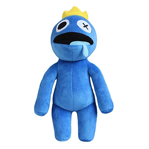 Waslary Rainbow Friends Peluche Juego Plush Toy Muñeca de Peluche Accesorios de Cosplay Decoración para Fans de Navidad Cumpleaños Festivales (Blue) Cover