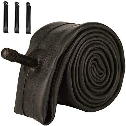 HOUJIN Bike Tubes, 1.90/1.95/2.10/2.125 Inner Tubes Replacement for 32mm Schrader Valve MTB Bike Inner Tubes Durable Butyl Rubber Bike Tires (24/1.95-2.125)
