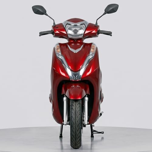 Image of Ryoto Electric Scooter Non RTO Lithium-ion, Top Speed: Approx. 25-30 km /h, Range (Mileage): Approx. 70-90 km per Charge, Waterproof Electrical Bike Scooty (Red)