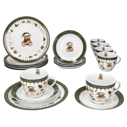 MamboCat Friend 18-tlg. Kaffeeservice für 6 Personen |...