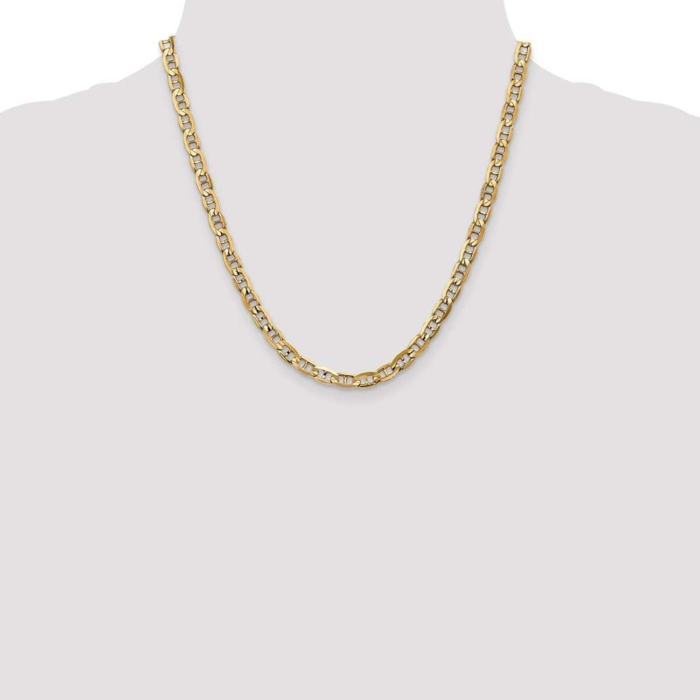 Chain Necklace 14K Yellow Gold bracelet Anchor 20 in 5.25 mm