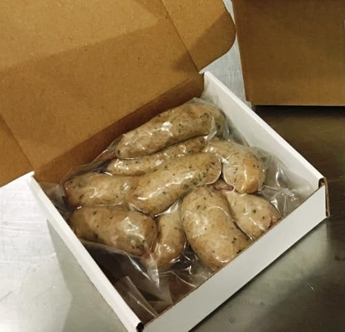 Pork Boudin Sausage Party Links, 8 Links (1 lb). Cajun Seasoned, Frozen Ready to Cook Ground Pork...
