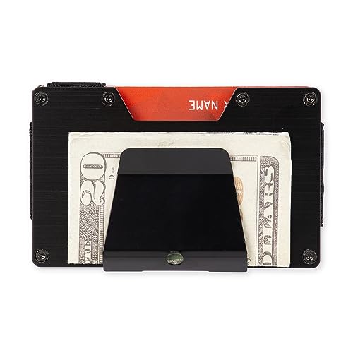 Men's Minimalist RFID Slim Expandable Hardside Card Case Wallet with Money Clip4