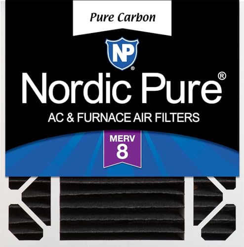 Image of Nordic Pure 20x20x5 Honeywell /Lennox Replacement MERV 8 Air Filter 1 Pack | Actual Size: 19 5 /8 x 19 7 /8 x 4 3 /8 Made in USA, Pleated HVAC Odor Filtration, Pet, Cooking & Household Smell Control