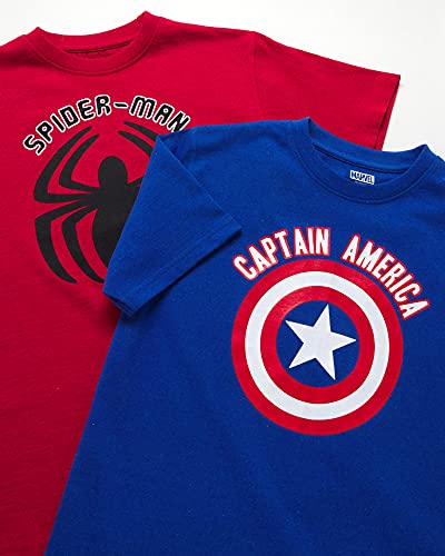 Marvel Avengers Boys’ 5 Pack T-Shirts – Spider-Man, Hulk, Captain America, Iron Man, Thor (2T-16), Size 2T, Marvel Shield #TOP1