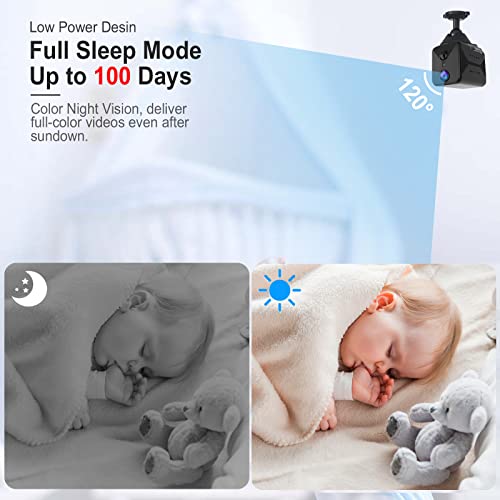 Image of javiscam 2024 Upgraded 2K Security Camera Wireless Indoor,Mini Security Nanny Camera,100 Days Standby Battery Life,Clear Night Vision,AI Motion Detection Alerts,Real Time Record Surveillance Camera
