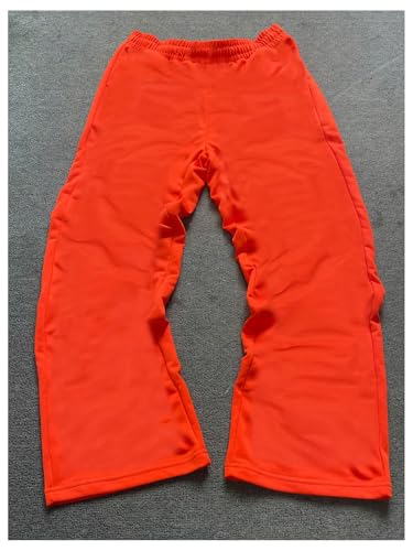 Men's Baggy Sweatpants Letter Graphic Drawstring Wide Leg Casual Workout Street Sweat Pants2