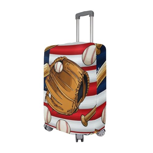 Joisal Luggage Covers for Suitcase Protectors Washable Traveling Travel Suitcase Accessories Vintage Baseball Gloves, XL, Fits 29-32 Inch Case3