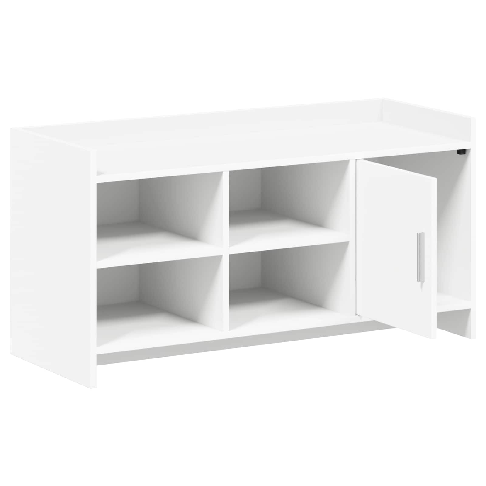 SYDE Szafka na buty biała 100 x 39,5 x 51 cm drewno inżynieryjne