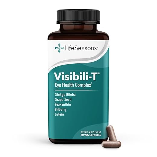 LifeSeasons - Visibili-T - Vision Supplement - Supports Eyesight, Dry Eyes, Night Visibility and Eye Floaters - Contains Carotenoids Lutein and Zeaxanthin - 60 Capsules