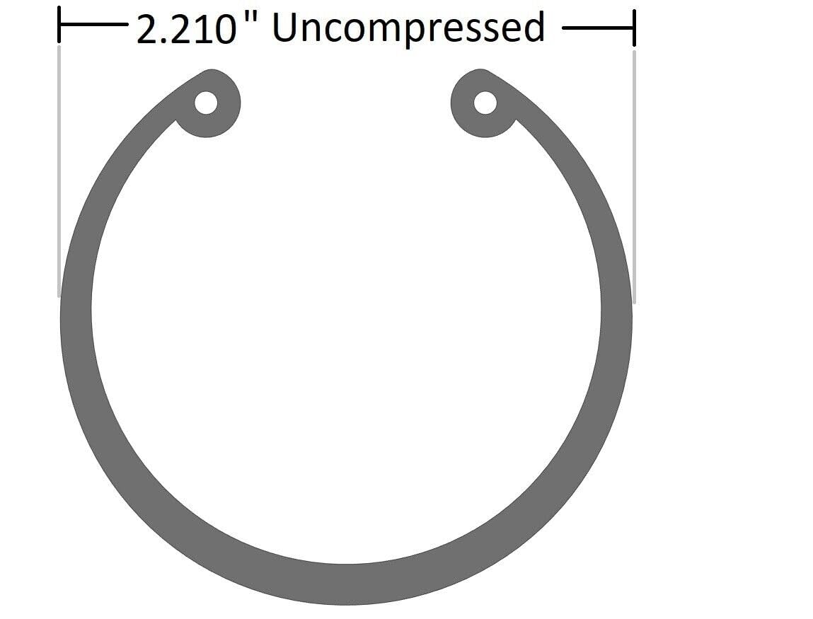 SR 300-200 - 2'' Internal Snap Ring - Tru-Arc Type 2.210'' Uncompressed (2 Pack)