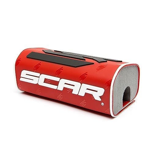 SCAR Mousse de Guidon 28 3D sans barre Moto Cross Quad Dirt Bike Enduro Supermotard - Rouge