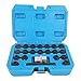 MR CARTOOL 22pcs Anti-Theft Screws Removal and Install Socket Sleeve Set Group for VW Wheel Lock Lugnut Removal Key Socket Set Anti-Theft Screw Lug Nut for VW