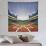 Tapiz de pared con diseño de campo de béisbol americano, para colgar en la pared, para estadio deportivo, arena, béisbol, decoración del hogar, sala de estar, dormitorio, sala de fitness, sala de depo
