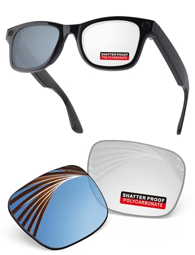 Image of PRO+ Polycarbonate Replacement Lenses Compatible with Ray-Ban Meta Wayfarer RW4006 & Gen 2 RW4012 50mm Sunglasses
