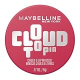 Maybelline Cloudtopia Blush para mejillas y mousse de labios, fórmula pigmentada ultra vívida para hasta 14 horas de...