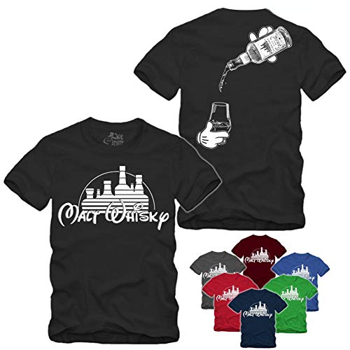 gestofft Malt Whisky - T-Shirt Scotch Islay Whisky, Regalo Divertente Colore: Rosso L