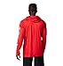 Columbia Men's PFG Terminal Tackle Long Sleeve Fishing Hoodie, Red Spark/White Logo, Medium