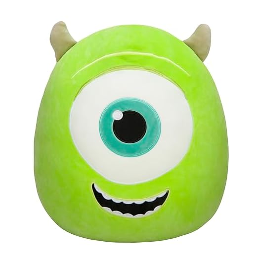 Squishmallows Mickey Mouse Official Kellytoy Plush 14" Mike Wazowski - Disney Pixar Ultrasoft Stuffed Animal Plush Toy