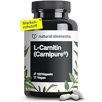 natural elements L-Carnitin 2000 - Premium: Carnipure® von Lonza - 120 Kapseln - Laborgeprüft, hochdosiert, vegan